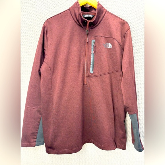The North Face Canyonlands 1/2 Zip Pullover Fleece Sweatshirt Maroon Men’s XL - Picture 1 of 9